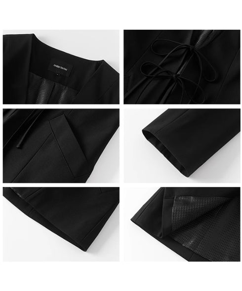 Collarless Jacket
